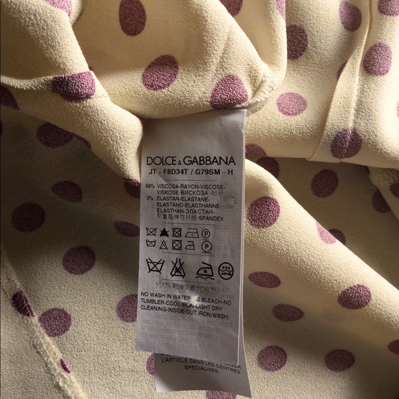 Dolce & Gabbana Red Polka Dot Stretch Top - Picture 5 of 5